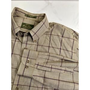 Orvis Signature Collection Plaid Wool Blend Long Sleeve Shirt, Men's XL